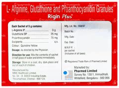 Rigin Plus Sachet 5 GM | Order Rigin Plus Sachet 5 GM Online at Truemeds