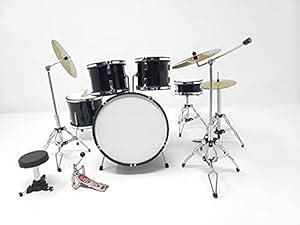 miniArt BLACK Miniature Drum Set Replica. For Display Only : Amazon.in ...