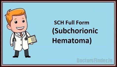 SCH Full Form in Medical, What Does SCH Stand For?