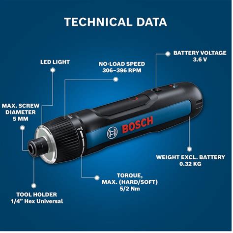 Bosch GO 3.0 3.6V Professional Cordless Screwdriver Kit | 9-Piece Scre ...