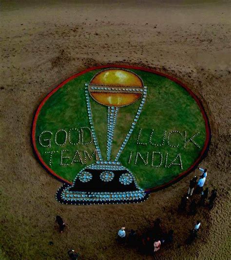 Sand artist Sudarsan Pattnaik wishes 'Team India' best of luck with ...