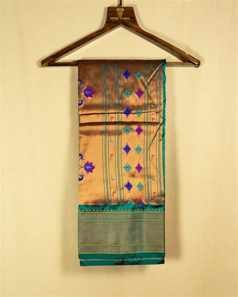 Morpankhi Semi Silk Paithani Saree with Zari Border and Pallu – House ...