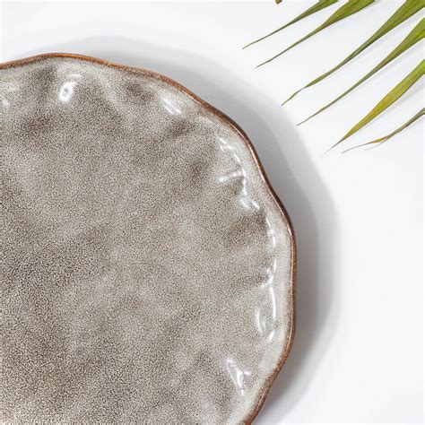 Eclectic Stoneware Dinner Plate Grey 10 Inch Online - Premium Dinner ...
