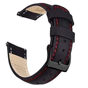 Ritche 22mm Leather Watch Band Quick Release Watch Bands for Men Women ...