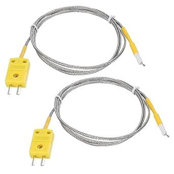 MECCANIXITY 2pcs K Type Thermocouple Mini Connector Temperature Sensor ...