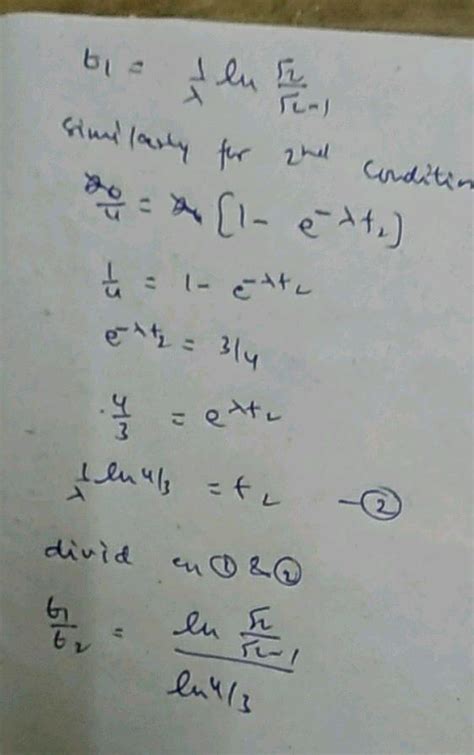 Let C be the capacitance of a capacitor discharging through a resistor ...