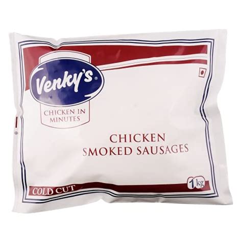Venky's Chicken Smoked Sausages Pouch, 1000 g : Amazon.in: Grocery ...