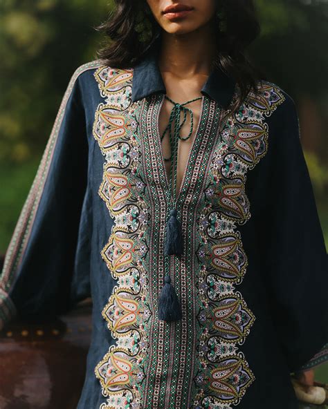 Raya Navy Blue Printed Co-ord Set – Talitha