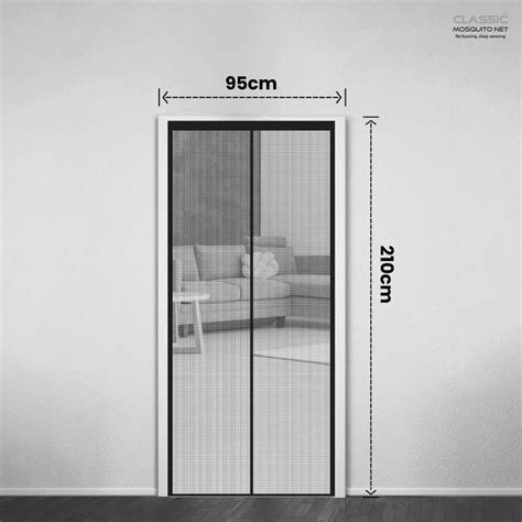 Classic Mosquito Net for Door Polyester Magnetic Curtain Auto Closing ...
