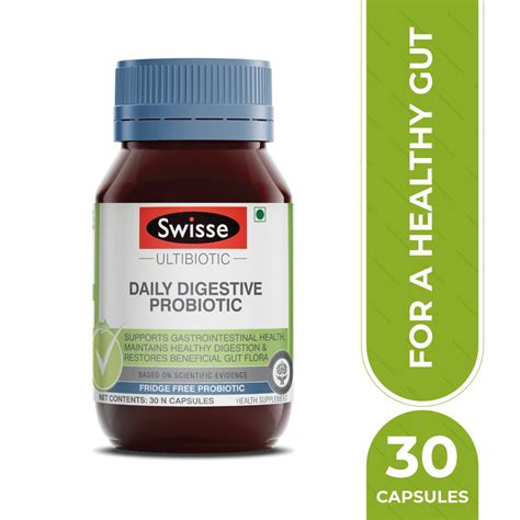 Swisse Ultibiotic Daily Digestive Probiotic, 30 Capsules Price, Uses ...