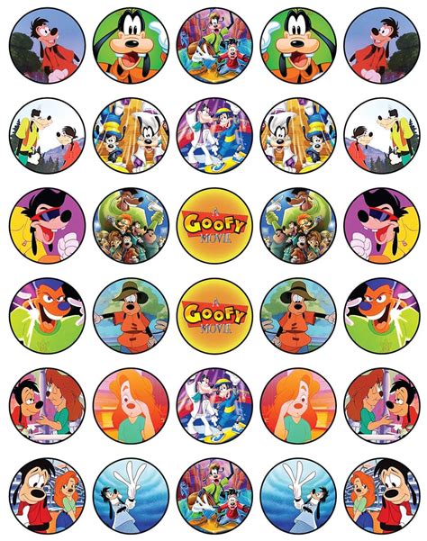 30 X Edible Cupcake Toppers A Goofy Movie Party Collection | Desertcart ...