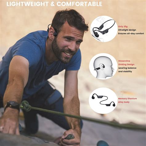 Buy Waterproof Bone Conduction Headphones, IPX8 Waterproof 32GB ...