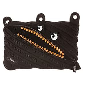 ZIPIT Grillz 3-Ring Pencil Case, Black : Amazon.in: Office Products