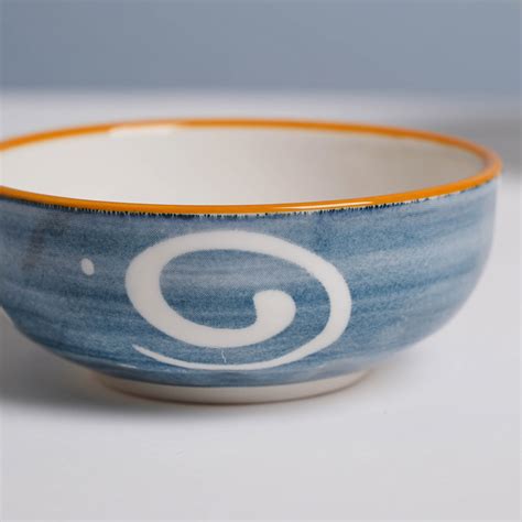 Nitori Swirl Ceramic Dip Bowl