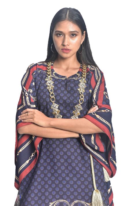 Indigo Tie Kaftan – Monisha Jaising