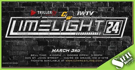 CZW Limelight XXIV - Monthly Pro Wrestling, 325 St John St, Havre de ...
