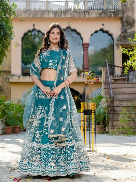 LNB D.NO 02 SOFT NET WEDDING SPECIAL LEHENGA CHOLI FOR EXPORT ...