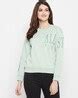 Buy Mint Green Sweatshirt & Hoodies for Women by OCTAVE Online | Ajio.com