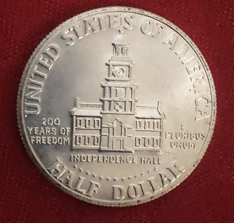 1976 Kennedy Half Dollar, 1976, 1/2 Dollar Coin 1776-1976 JFK UNC ...