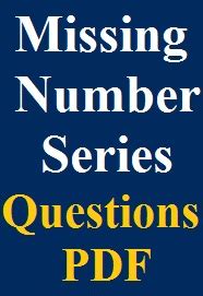 Missing Number Questions PDF for IBPS PO Prelims Exam