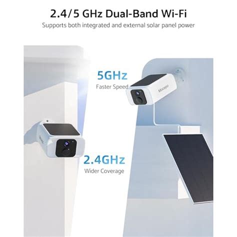 Solar Camera | Mocepo Solar Camera Outdoor Wireless 5G 4MP | Color ...