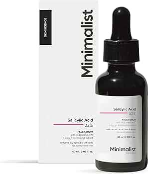 Minimalist Anti-Acne 2% Salicylic Acid Face Serum for All Skin Types ...