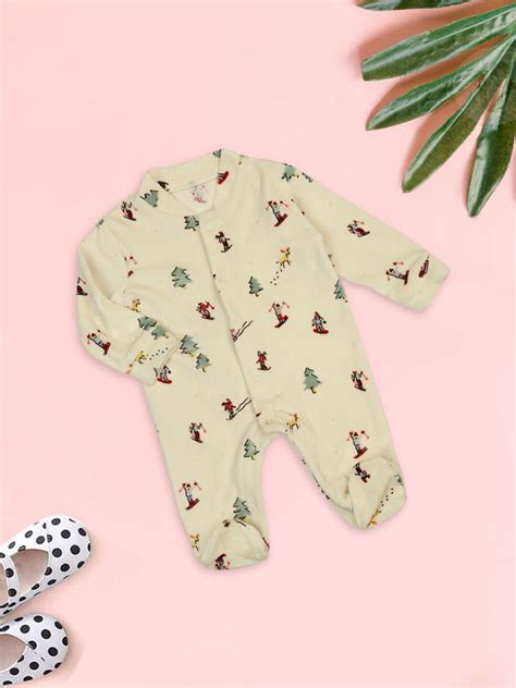 MeeMee Infant Christmas Printed Rompers