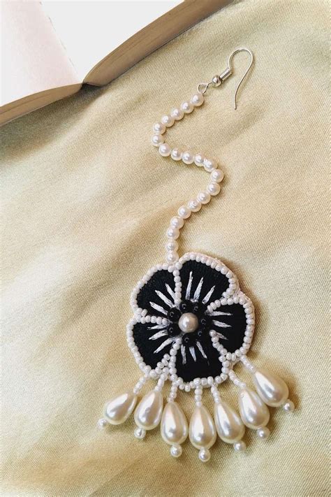Handmade Blk Maang Tikka, Women & Girls | Ethnic Flwr