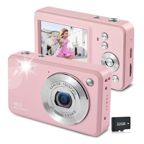 Digital Camera for Kids,1080P 48MP Point and Shoot Digital Cameras with ...