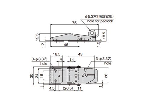 Stainless Steel Large Snap Lock C-1143 | TAKIGEN | MISUMI India