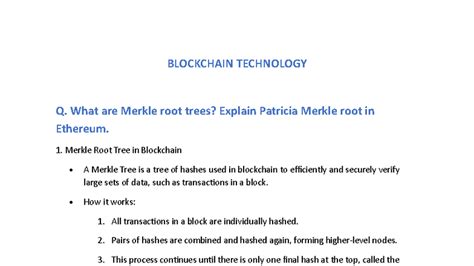 Blockchain Technology: Understanding Merkle Trees & Ethereum's Patricia ...