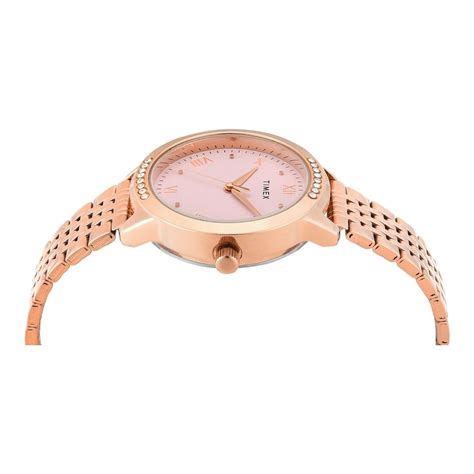 Buy Timex Women Pink Round Dial Analog Watch - TWEL20203 (M) Online