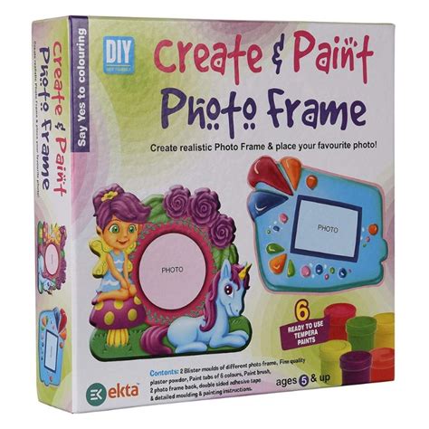 Ekta create & paint photo frame- Multi color – Juplay World