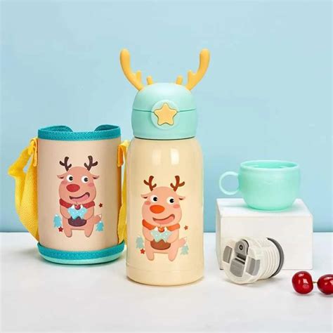 Cute Thermos Stainless Steel Water Bottle for Kids – DOD Kart