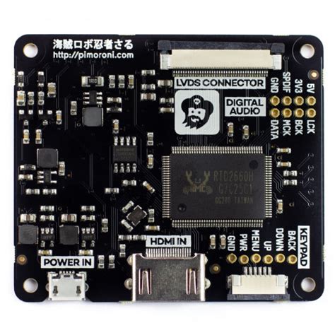 Pimoroni HDMI 8" IPS LCD Screen Kit (1024x768) at MG Super Labs India