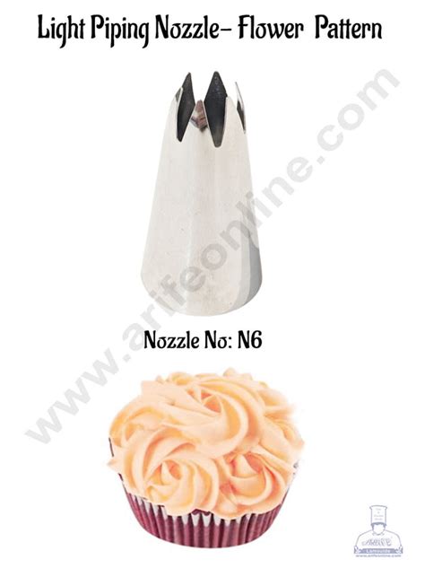 CAKE DECOR™ Light Piping Nozzle No. N6- Rose Pattern