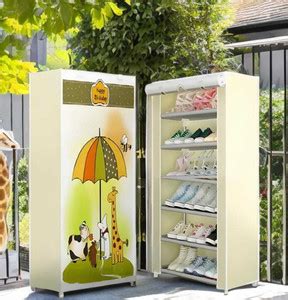 YASHVI Foldable 6-Layer Shoe Rack with Cover | Dustproof & Portable ...