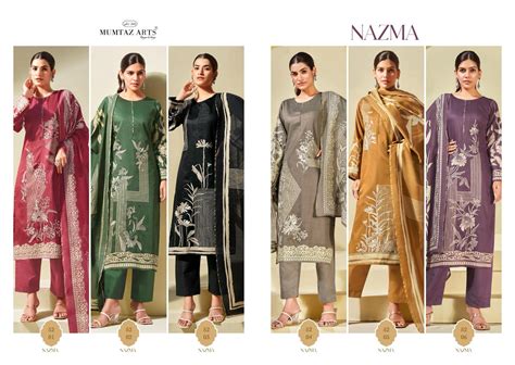 Nazma Mumtaz Arts Pure Viscose Pant Style Suits Manufacturer Gujarat ...