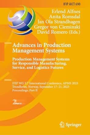 Advances in Production Management Systems. Production Management ...