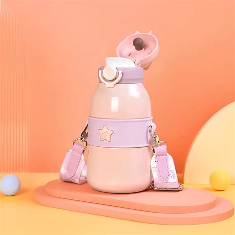 Kawaii Steel Water Bottle – 490ml – Her Dream Store