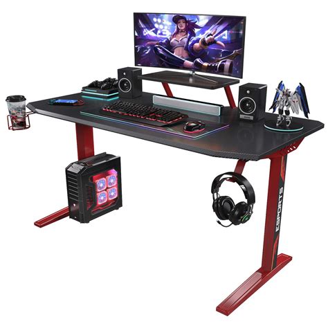Foxemart Gaming Desk 47 Inch Pc Gaming Desk Game Computer | Desertcart ...