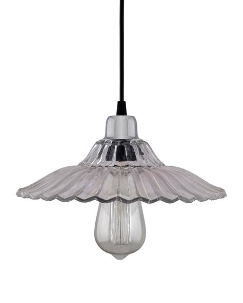 Homesake 40W Pendant Light Classic Ribbed Glass, Antique Gold Metal Ha ...