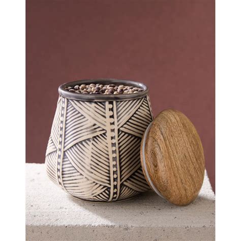 Buy Fabindia Multi Ceramic Jar Online