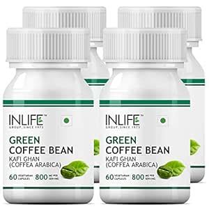Inlife Green Coffee Beans Extract 50% Gca Weight Loss Coffea Arabica ...