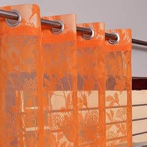 Buy Bliss Casa Heavy Polyester Decoration Tissue Net Floral Semi ...