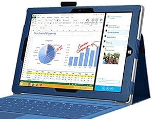MaximalPower Microsoft Surface Pro 3-12 Inches Leather Folio Soft Cover ...