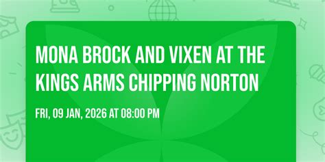 Mona Brock and Vixen at the Kings Arms CHipping Norton, West Street ...