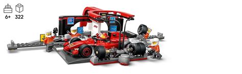 LEGO City F1 Pit Stop & Pit Crew with Ferrari Car Building Blocks