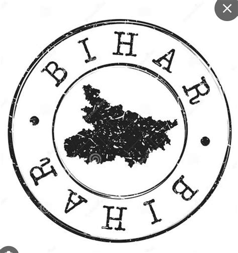 Design a stamp for of Bihar using state symbols?please attached imge of ...