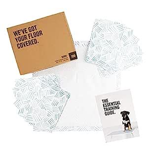 BarkBox Odorless Puppy Pads | 100 Count | Quick Dry, Ultra Absorbent ...